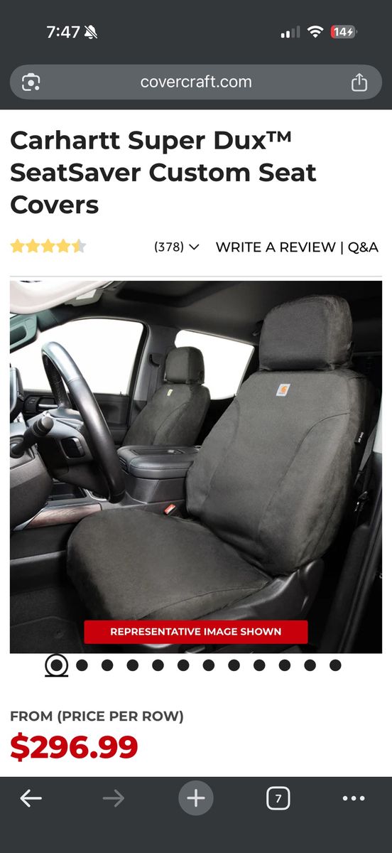 Carhartt Seat Covers