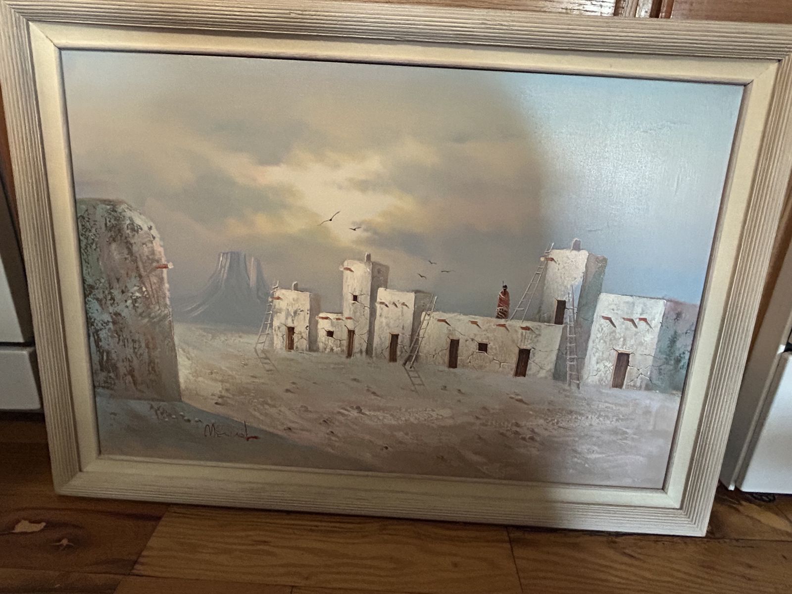 Pueblo scene painting