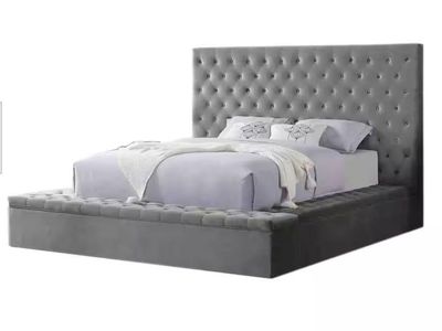 Tufted Velour Velvet Queen Bed Frame