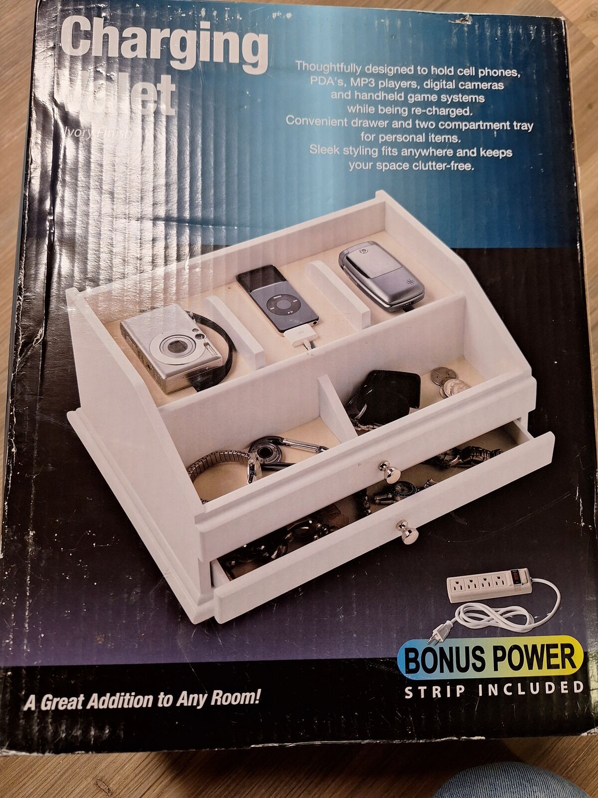 Charging valet ivory finish new