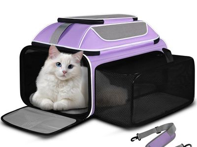 New Top and Side Expandable Pet Carrier 19x13x9 Inches Southwest Allegiant Airlines Approved