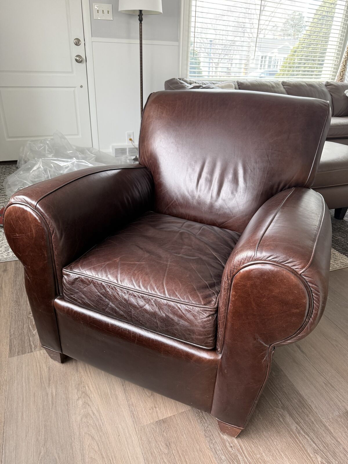 Leather Lounge Chair from Pottery Barn