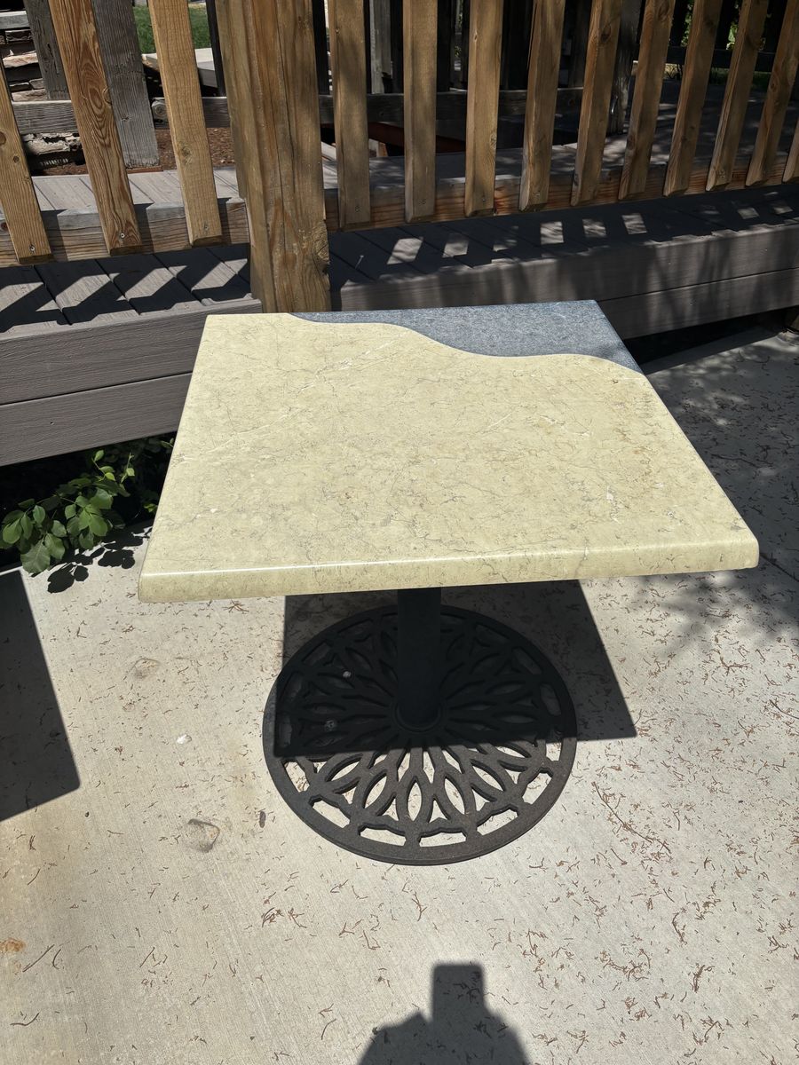 24 Matching Commercial Bistro Tables