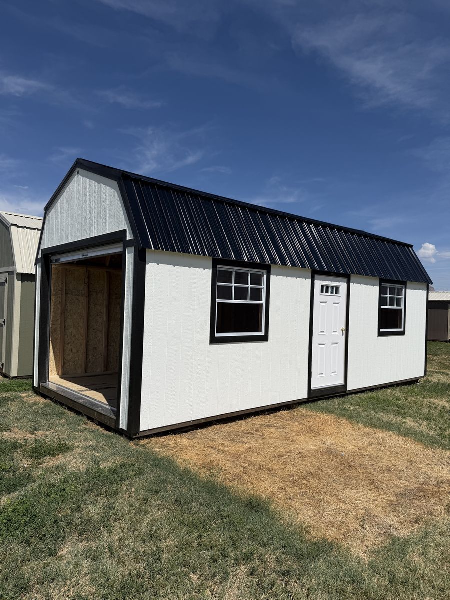 12x24 Lofted Garage Shed 
