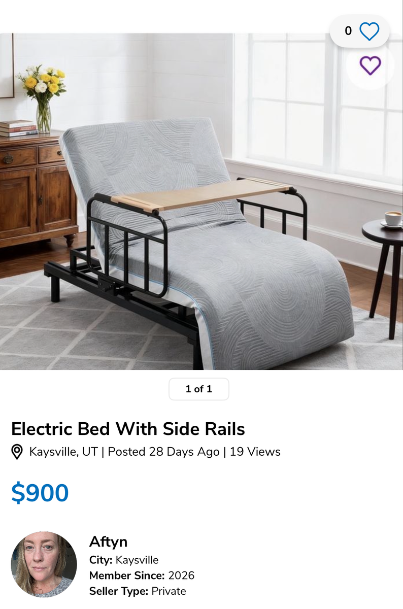 Hospice bed