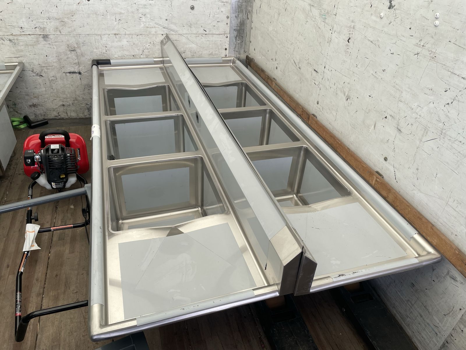 New Stainless Steel Commercial Kitchen Sinks Three Well