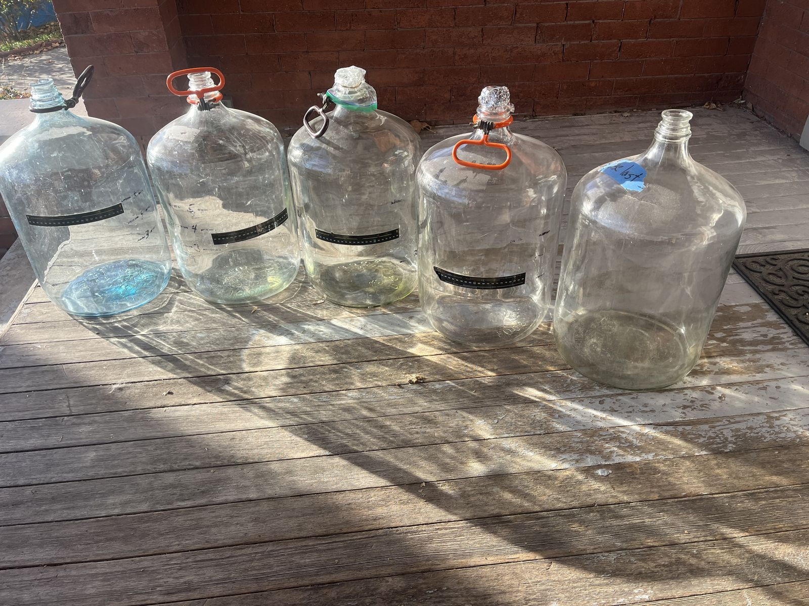 Homebrew carboys