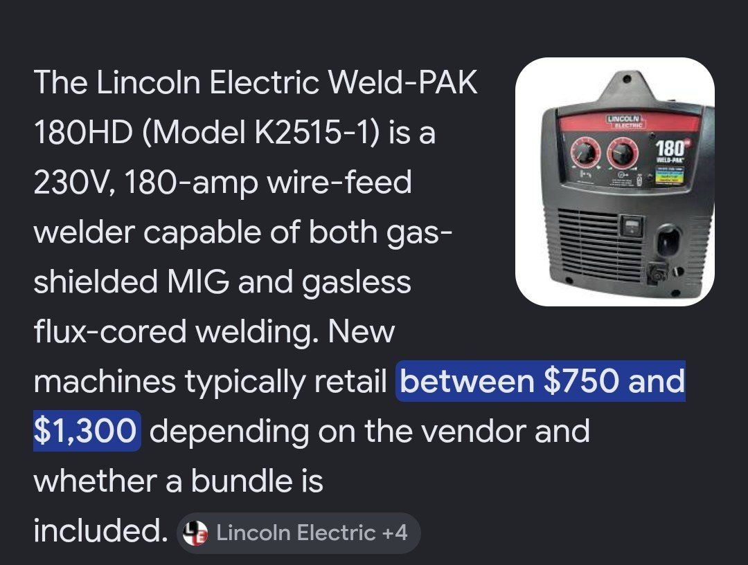 Welding pak/Lincoln