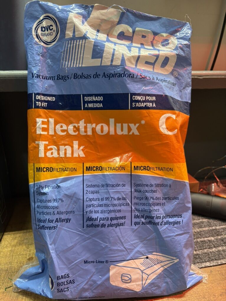 16 Electrolux C Tank Vaccum Bags - New