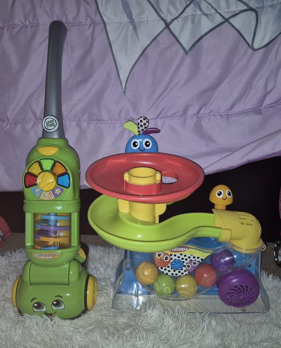 LeapFrog Pick Up & Count Vacuum Playskool Busy Ball Popper Baby Toddler Toy Lot