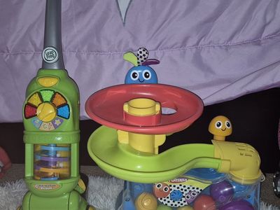 LeapFrog Pick Up & Count Vacuum Playskool Busy Ball Popper Baby Toddler Toy Lot