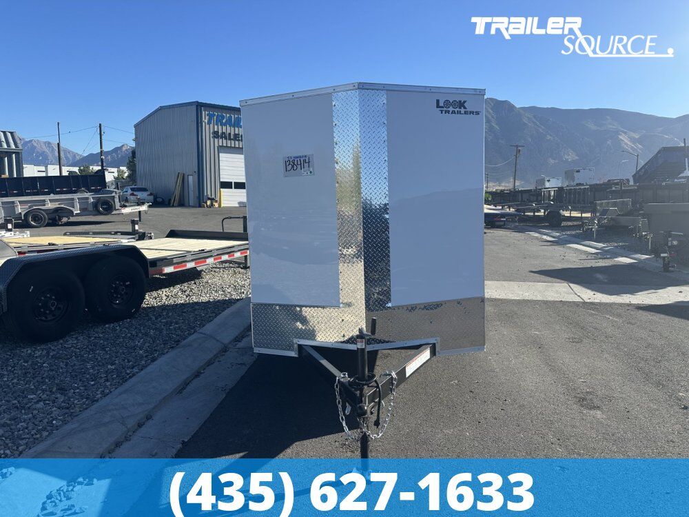 6x12 Look ST DLX Enclosed Cargo Trailer - 6'0" Interior - 3.5K GVWR .080 PolyCor, Alloy Wheels, Ramp Door, RV Door