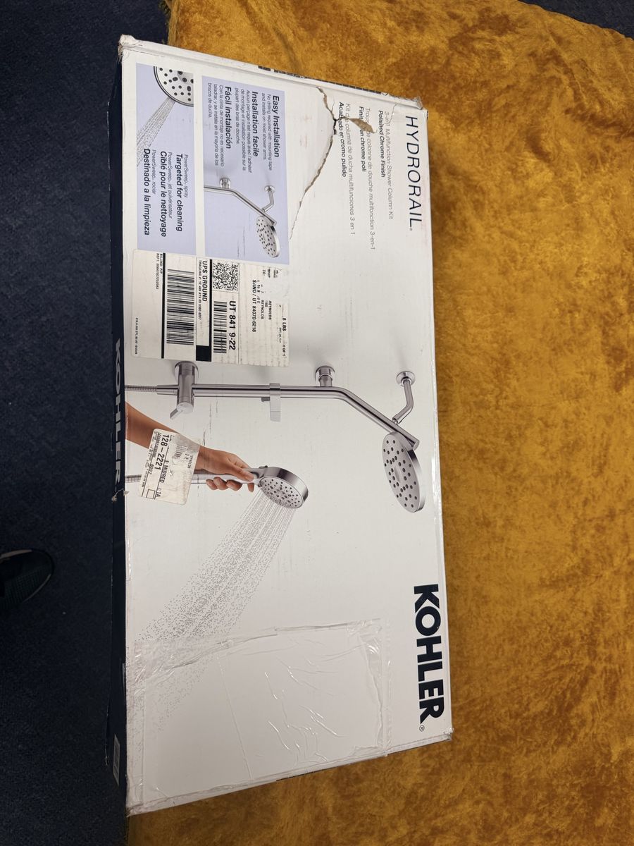 Kohler HydroRail 3-in-1 Multifunction Shower Column Kit - Polished Chrome