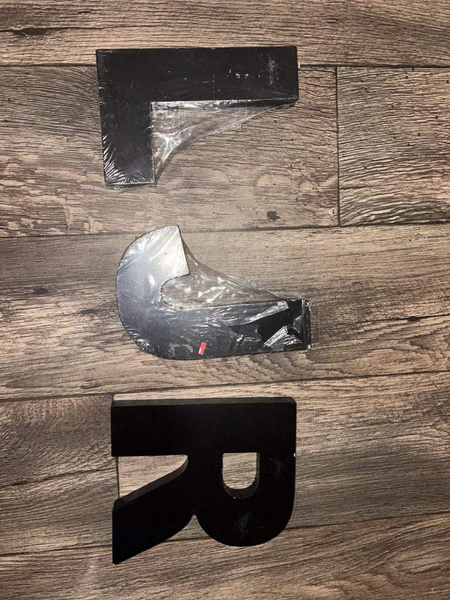 Large Black Letters: F, G, and R - Decorative Home Decor Accents