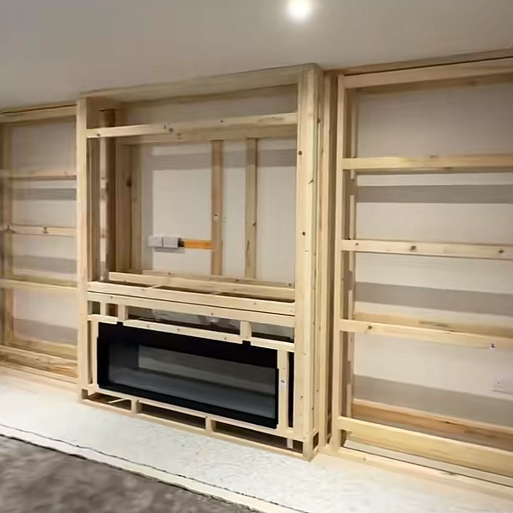 50 Inch Electric Fireplace Media Walls (5,000 BTU)