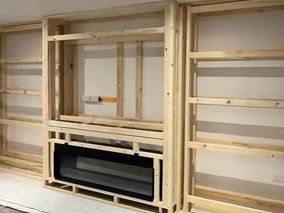 50 Inch Electric Fireplace Media Walls (5,000 BTU)