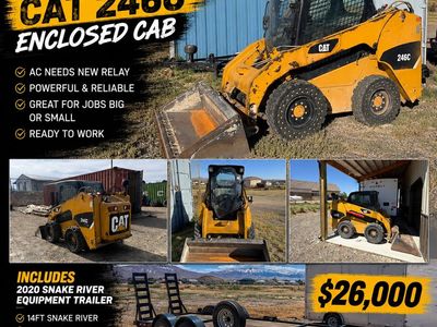 2010 Cat 246C trailer combo