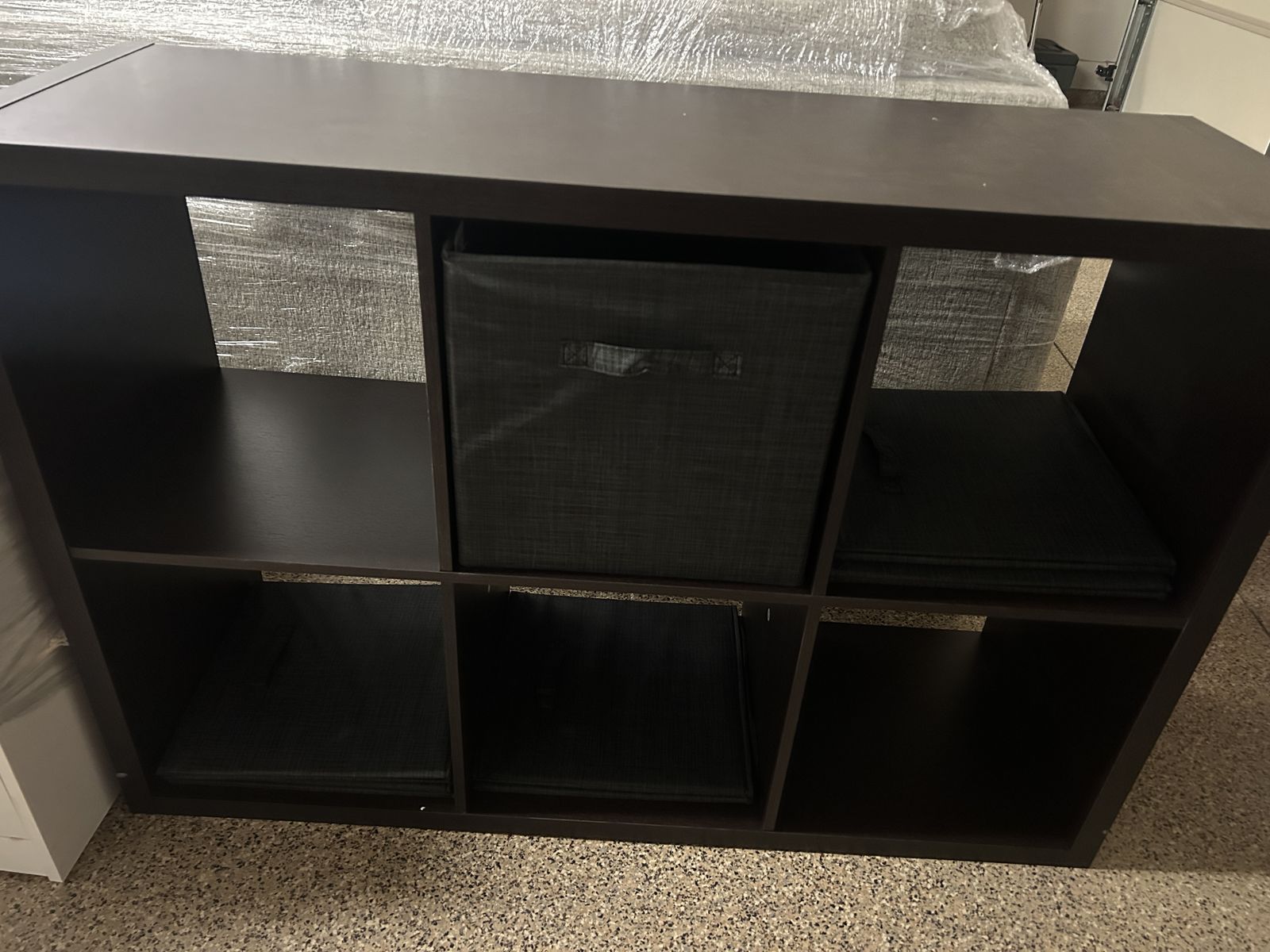 Cubed Shelving with Containers