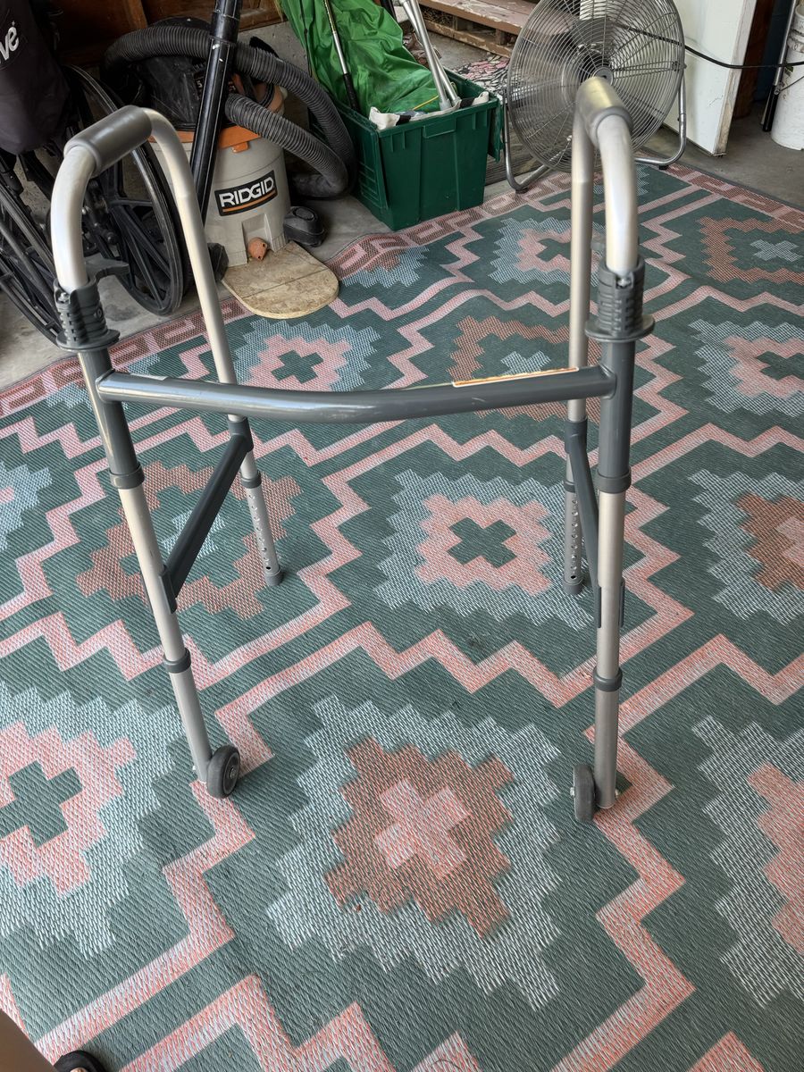 Invacare Foldable 2 Wheel Walker Medical Walker for Seniors