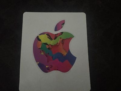 $25 Apple Gift Card - Unused with Colorful Mosaic Logo