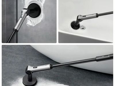 HOTO QWQJA08 Flexi Cordless Spin Scrubber with 5 Angles 1959104 #104888