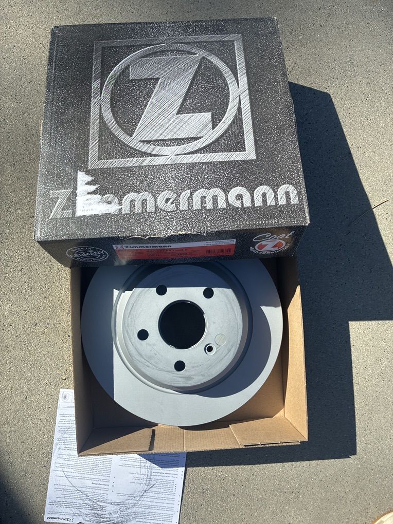 Zimmermann Rear Rotors W221 Mercedes S550 S Class