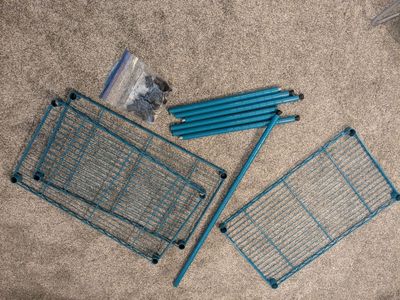 TEAL 3-tier wire shelf