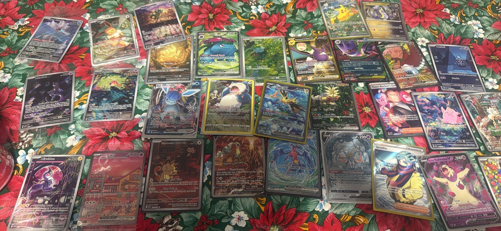 Lot of pokemon cards all ex, promos, illustration, or full art. One nine tails holo