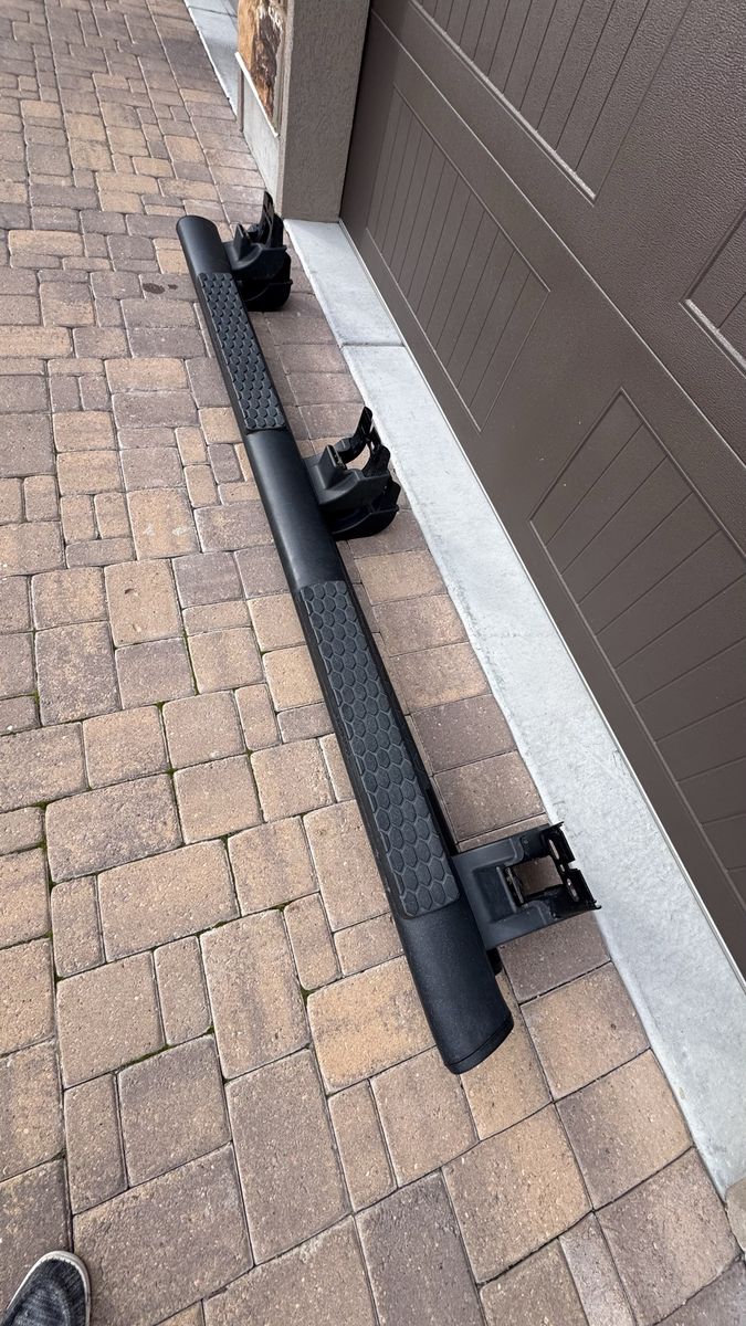 Black Running Boards / Side Steps for Truck/SUV - 72" Length, Textured Grip. Take offs from 2017 Ram 2500