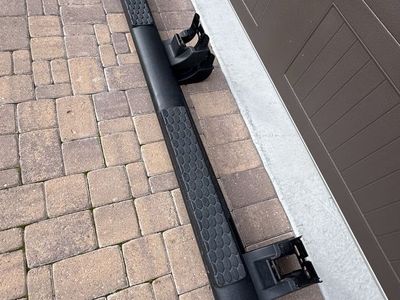 Black Running Boards / Side Steps for Truck/SUV - 72" Length, Textured Grip. Take offs from 2017 Ram 2500