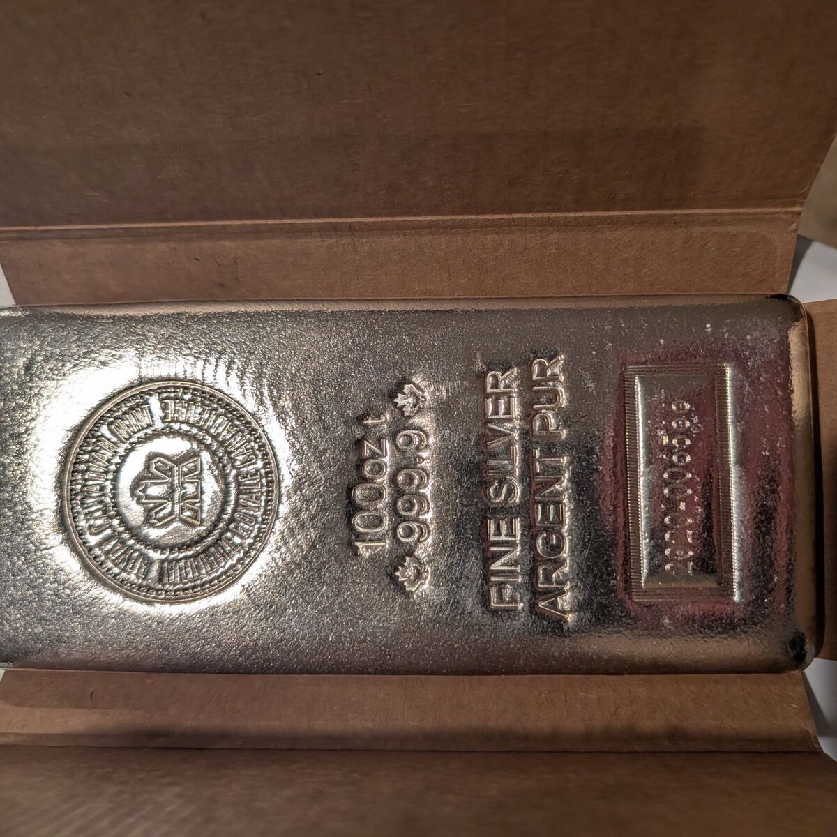 100 oz Silver Bullion bars