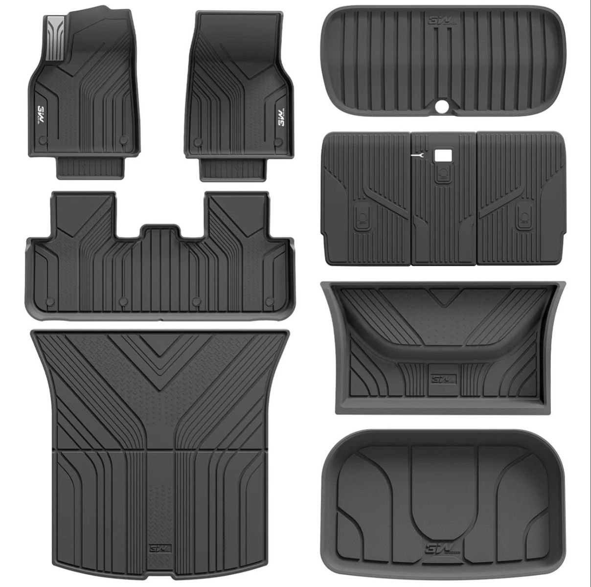 3W Floor Mats With Trunk Mats for Tesla Model Y Juniper 2025-2026