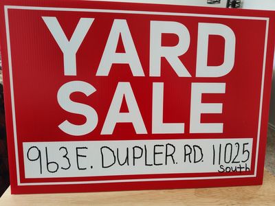 Yard Sale 963 East Dupler Rd. (11025 So.) Sandy Ut.