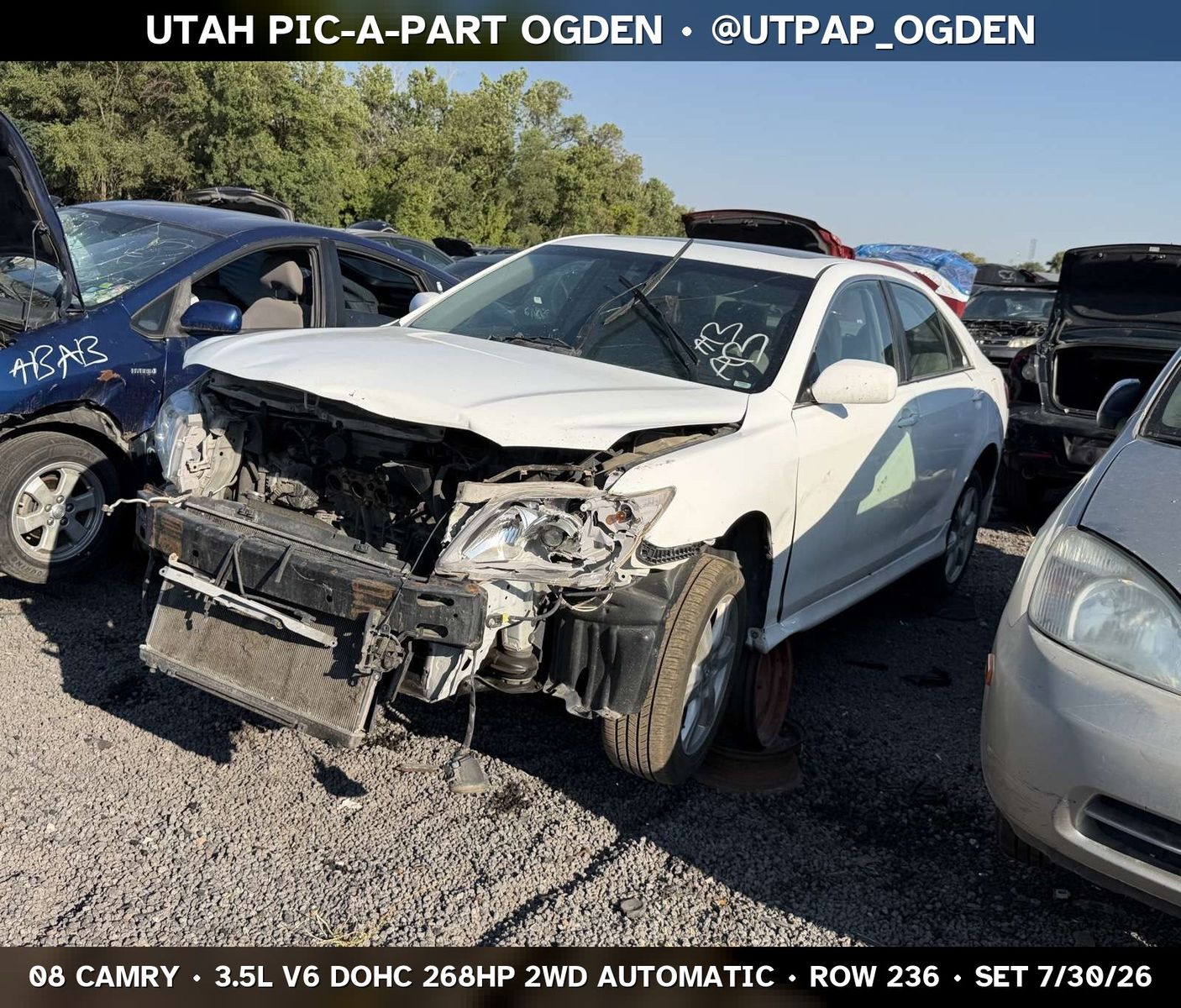 Just In! 2008 Toyota Camry Parts - UTPAP Ogden