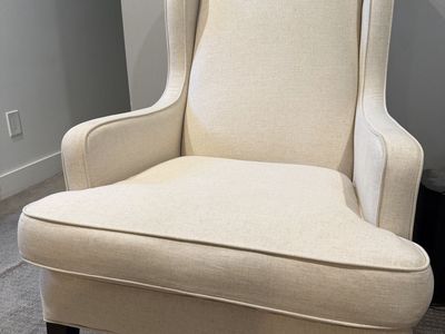 Cream Colored Upholstered Chair