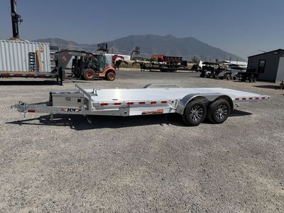 2026 H&H 7x20 Speed Loader 10K Aluminum Tilt Flatbed Car Hauler