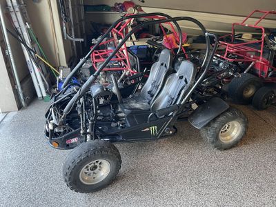 Black 2-seater Go Kart 2022Trail Master 200XRX