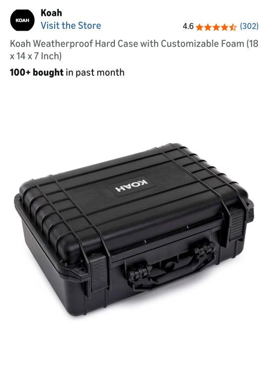 Koah camera hard case, brand new.