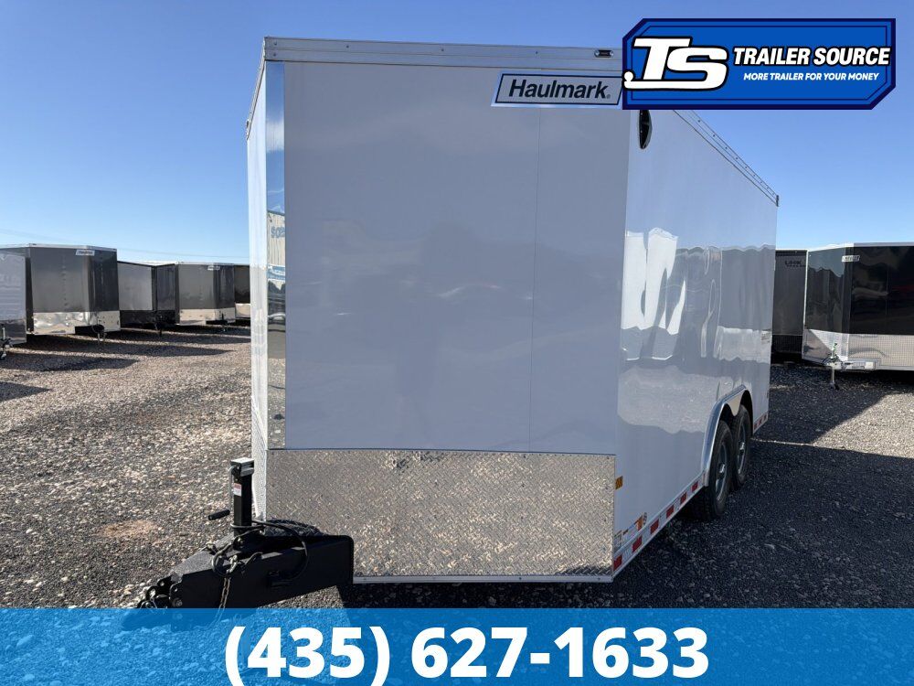 8.5x16 Haulmark Grizzly HD Enclosed Cargo Trailer - 7'0" Interior - 12K GVWR 12" Cross Member Upgrade, Double 3/4 Floor