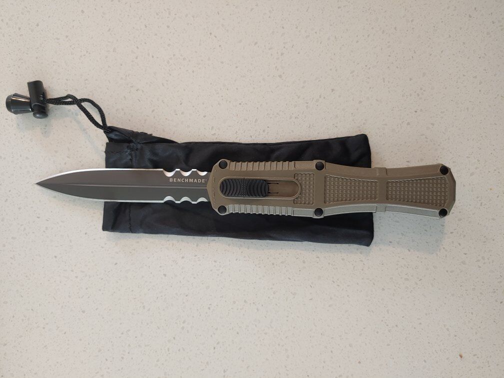 Benchmade Claymore Ranger Green Grivory OTF Knife - Brand New!