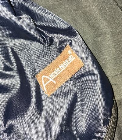 "Aussie Naturals" reversible thermal waterproof winter dog coat | Size M 16"-18" | like new