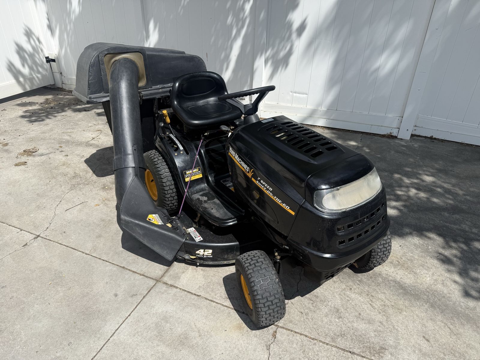 Yard Machines 42" 7-Speed 17.5HP Riding Lawn Mower w/ Bagger