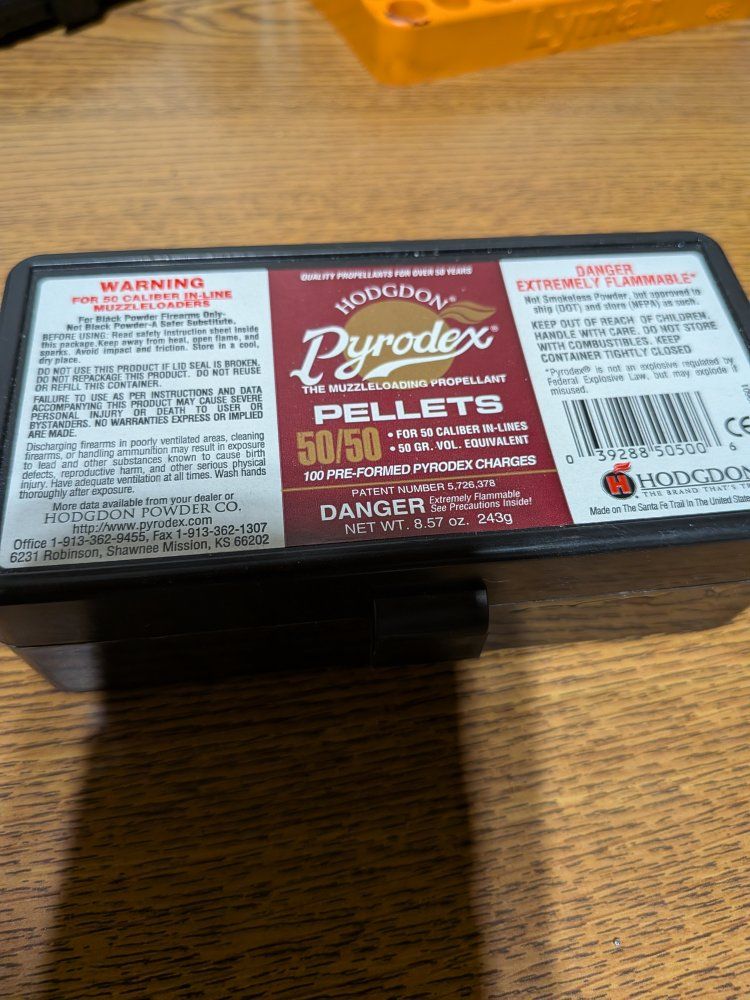 Hodgdon Pyrodex 50/50 Muzzleloading Propellant Pellets - 50 Caliber