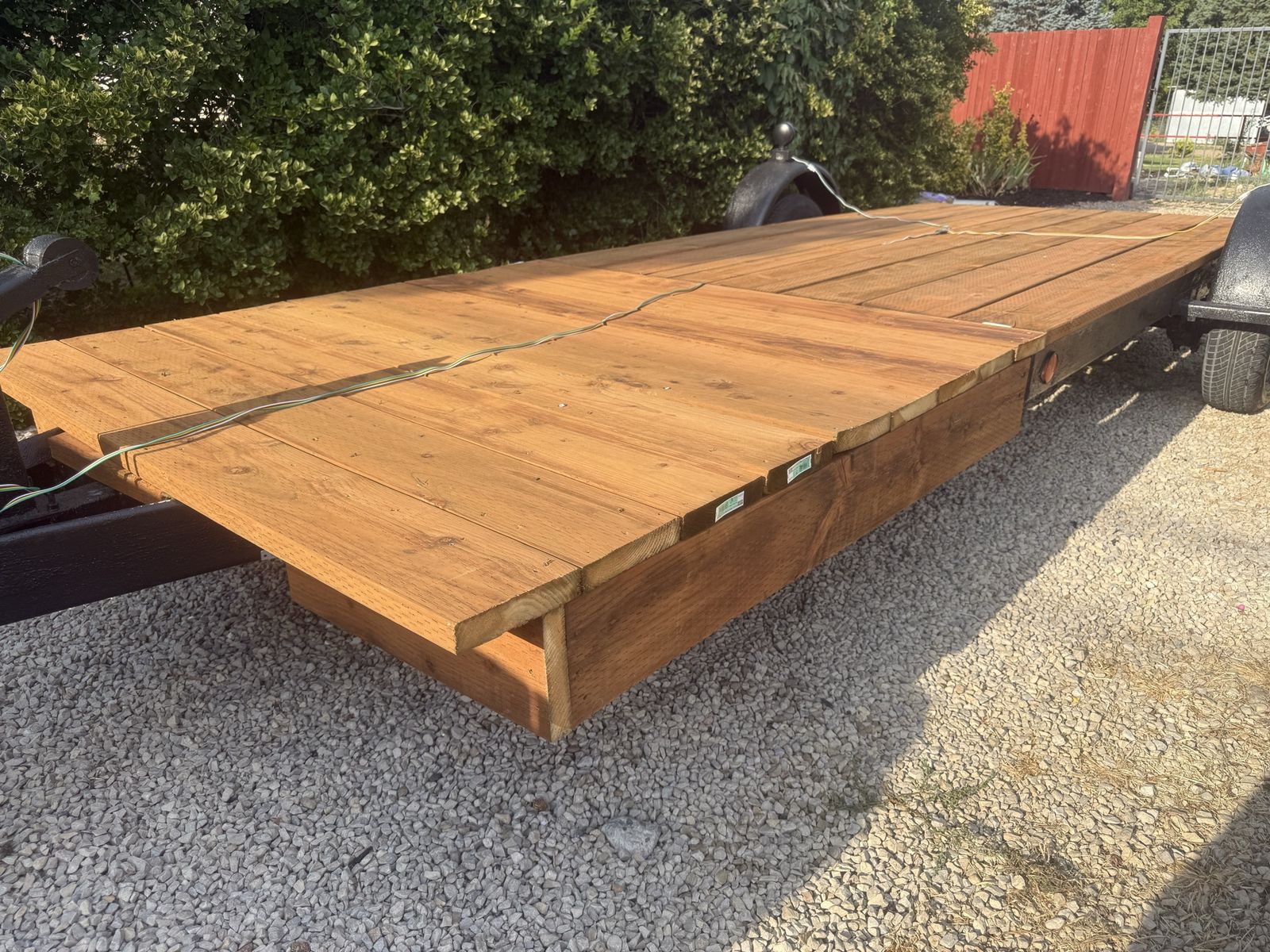 Used Utility Trailer - Wood Deck, Durable Build, Versatile Hauling Solution 6x16 deck
