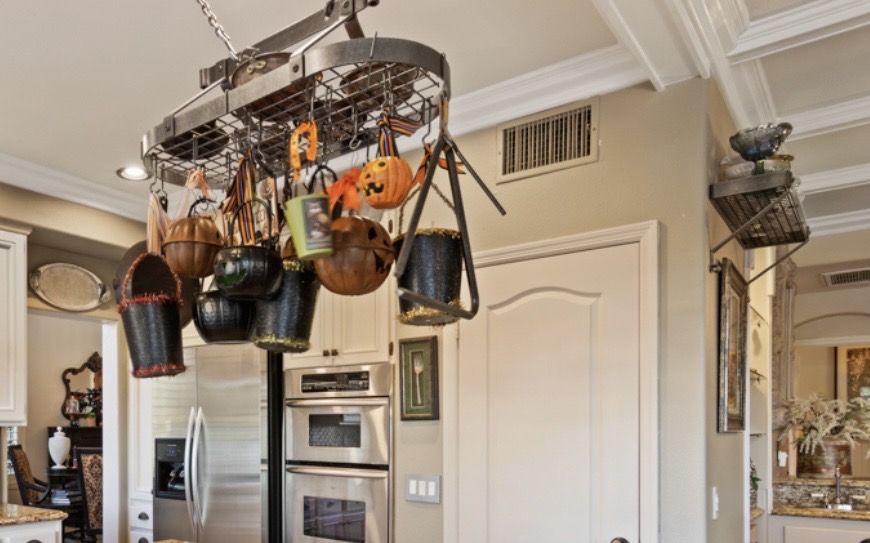 kitchen Pot Rack And Shelf