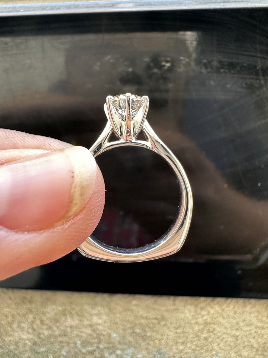 1 Carat Lab-Grown Diamond Solitaire/ .5 Carat Band