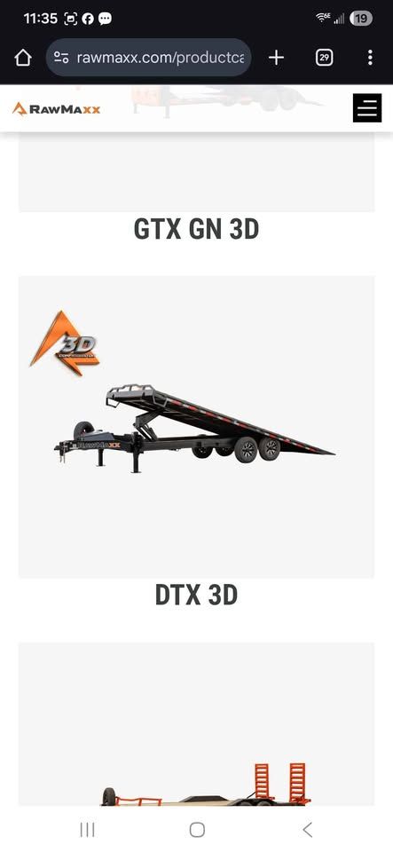 2025  RAWMAX Tilt Deck 24’ Transport Trailer with Remote Control