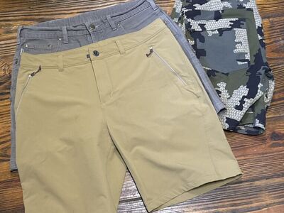 Sitka Kuiu and Carhartt Shorts