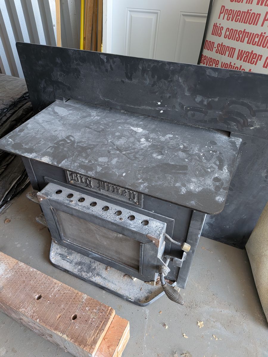 Wood Burning Fireplace Insert Stove with Surround Panel