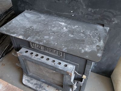 Wood Burning Fireplace Insert Stove with Surround Panel